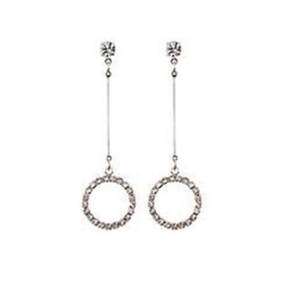 Sara Blaine/eSBe Circle Drop Earrings NWT - Picture 1 of 2